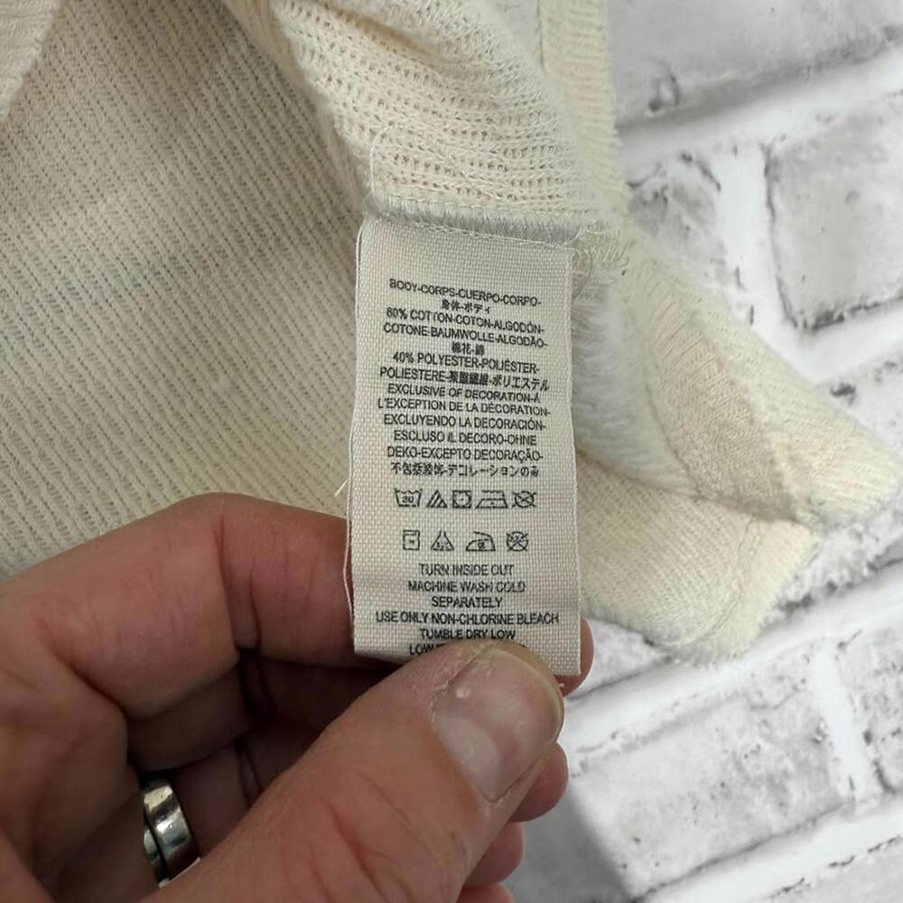 We The Free Rainbow Thermal Henley Shirt in Ivory Women's Size XS Free People - Picture 7 of 8